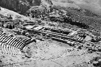 Theatre and Temple of Apollon, Delphi, Greece by Martin Hurlimann