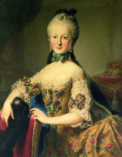 Archduchess Maria Elisabeth Habsburg-Lothringen (1743-1808), Sixth Child of Empress Maria Theresa of Austria (1717-80) and Emperor Francis I (1708-65) by Martin II Mytens or Meytens