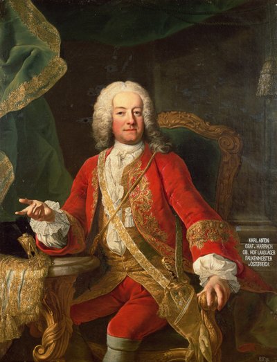 Count Carl Anton von Harrach, Master Falconer and Lord Lieutenant of Austria by Martin II Mytens or Meytens