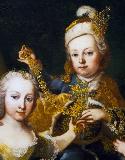 Portrait of Joseph II as baby by Martin II Mytens or Meytens