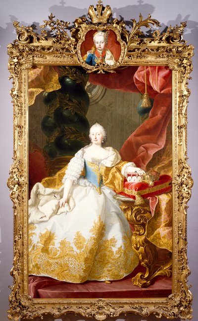 Portrait of Maria Theresa by Martin II Mytens or Meytens