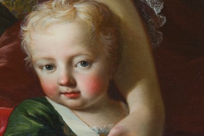 Portrait of Victor Amadeus III of Sardinia, detail by Martin II Mytens or Meytens