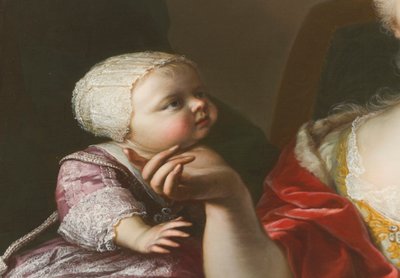 Portrait of Princess Eleonora of Savoy (detail) by Martin II Mytens or Meytens