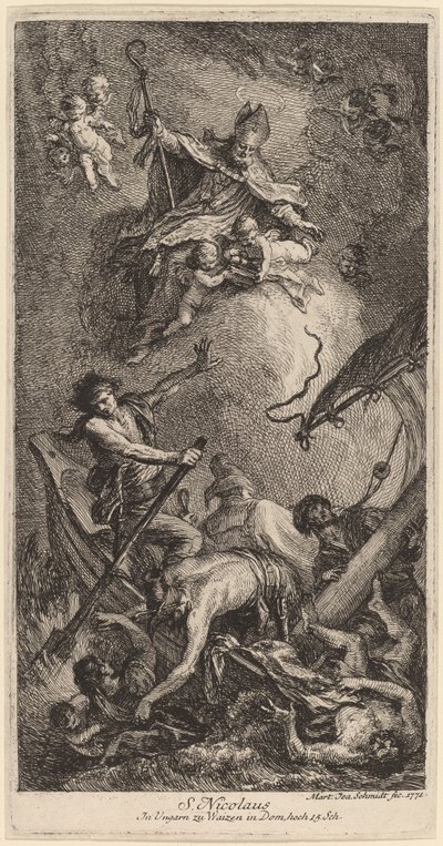 Saint Nicholas Rescuing Sailors by Martin Johann Schmidt