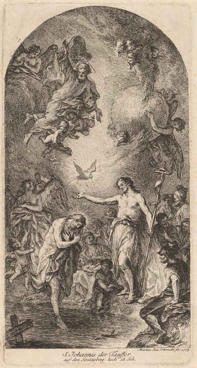 The Baptism of Christ by Martin Johann Schmidt