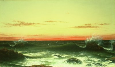 Seascape: Sunset by Martin Johnson Heade