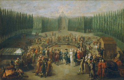 Laying Foundation Stone of Temple of Concordia in Laxenburg by Martin Knoller