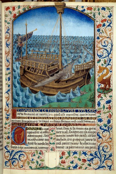 Representation of a Ship at Sea by Martin Le Franc