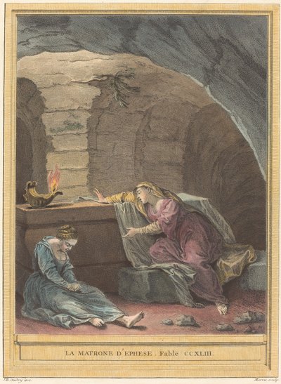The Matron of Ephese by Martin Marvie after Jean Baptiste Oudry