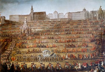 Entrance of Mary Isabella of Bourbon Parma to Vienna by Martin Meytens the Younger
