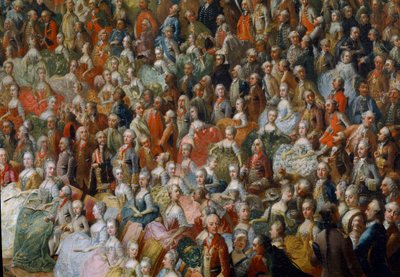 Feast Given in Honor of Maria Teresa, Empress of Austria, the Future Emperor Joseph II and His Wife, Isabella of Parma, on 10/10/1760 (detail) by Martin Meytens the Younger