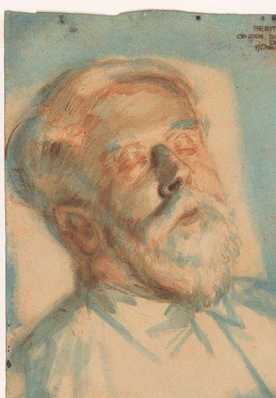 Breitner on His Deathbed by Martin Monnickendam (signed by artist)