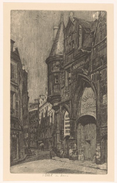 Street View with the Hôtel de Sens in Paris by Martin Monnickendam
