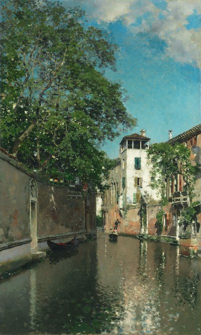 Canal in Venice by Martín Rico y Ortega