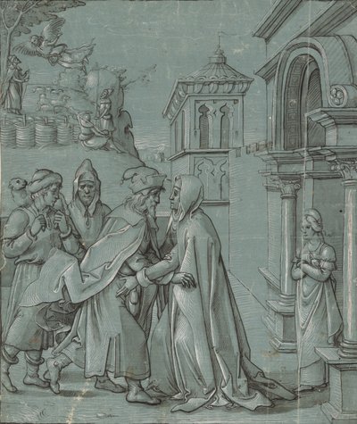 The Meeting of Joachim and Anne at the Golden Gate by Martin Schaffner