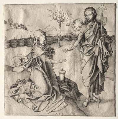Christ Appearing to the Magdalen by Martin Schongauer