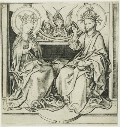 Christ Blessing the Virgin by Martin Schongauer