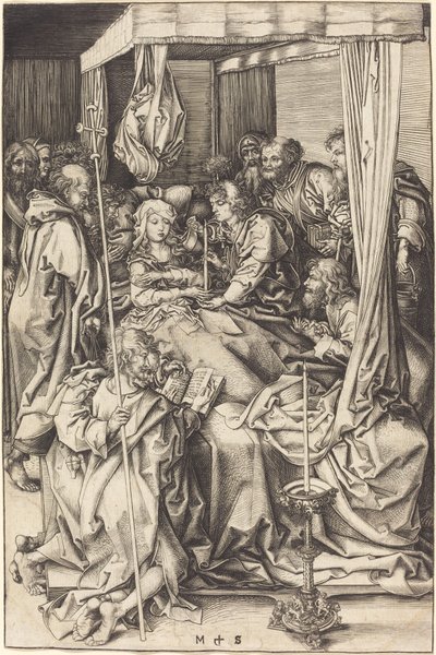 Death of the Virgin by Martin Schongauer