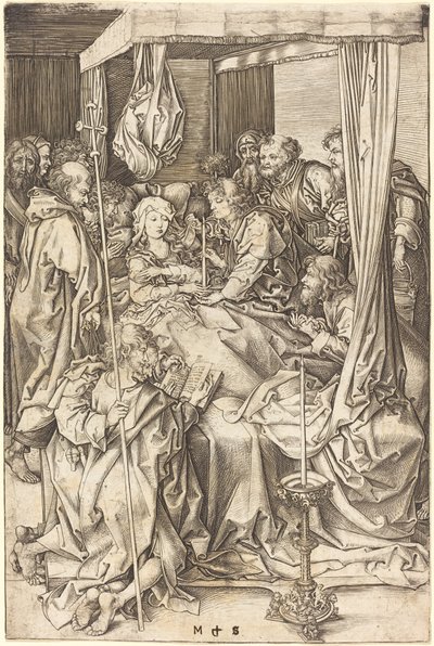 Death of the Virgin by Martin Schongauer