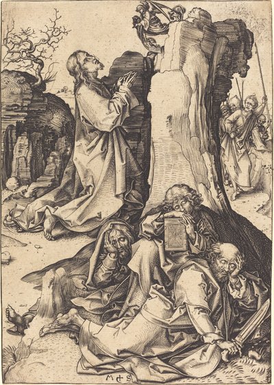 The Agony in the Garden by Martin Schongauer