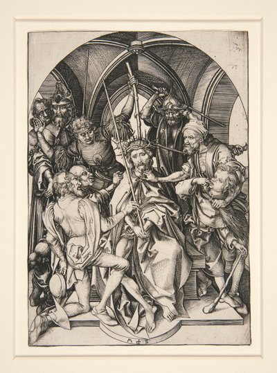 The Crowning with Thorns, from the series The Passion by Martin Schongauer