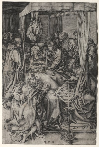 The Death of the Virgin by Martin Schongauer
