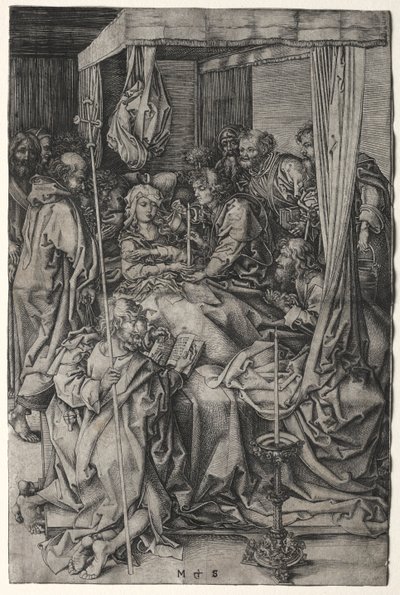 The Death of the Virgin by Martin Schongauer