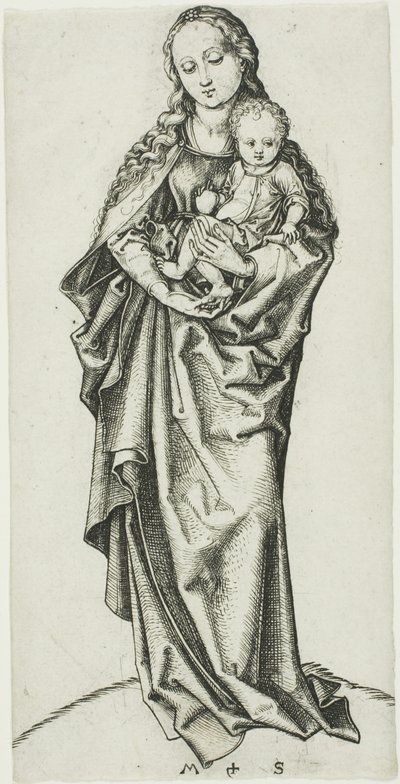 The Madonna and Child with an Apple by Martin Schongauer