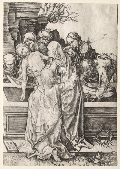 The Passion: The Entombment by Martin Schongauer