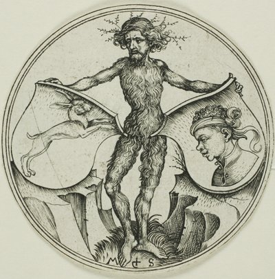 Two Shields with a Hare and a Moor