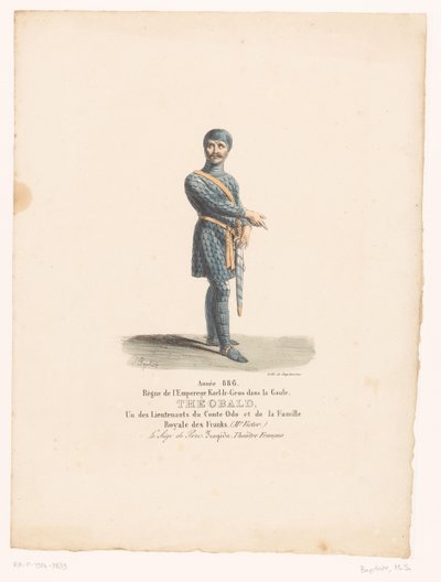Costume of Knight Théobald from the Tragedy Le Siège de Paris by Martin Sylvestre Baptiste