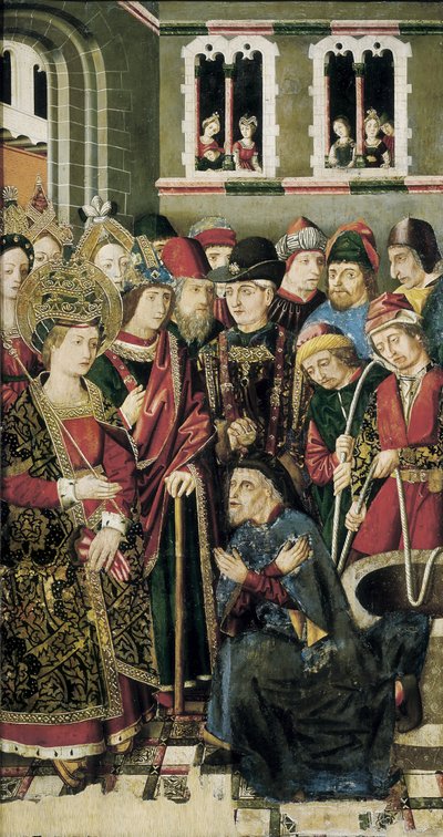 Saint Helene Asks Judas the Jew Where is the True Cross by Martín Bernat and Miguel Jiménez