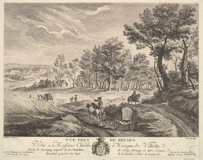View near Bruges by Martin de Monchy