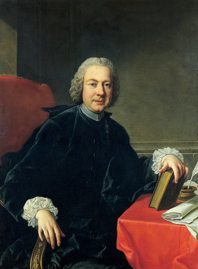 Portrait of Pietro Metastasio dressed in a cassock by Martin van II Mytens