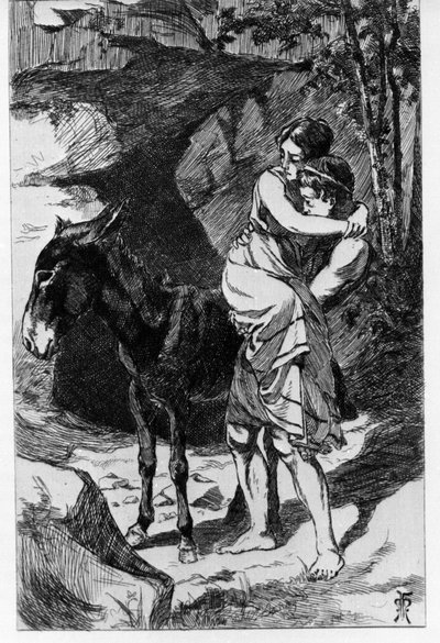 Lucius Turns into a Donkey by Accident, Metamorphoses by Apuleius (2nd Century) by Martin van Maele