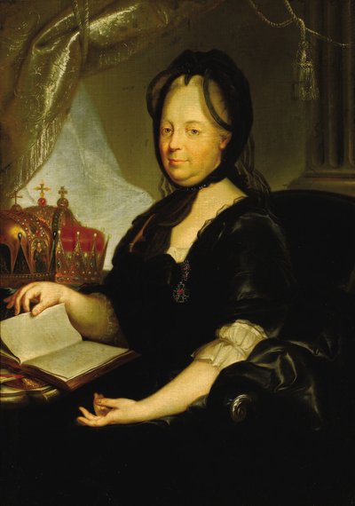 Catherine II in mourning by Martin van Meytens the Younger