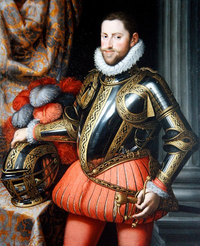 Portrait of Archduke Ernst of Austria in Armour by Martino Rota