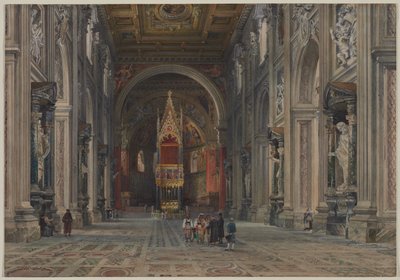 Interior of San Giovanni in Laterano, Rome by Martino del Don
