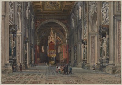 Interior of San Giovanni in Laterano, Rome by Martino del Don