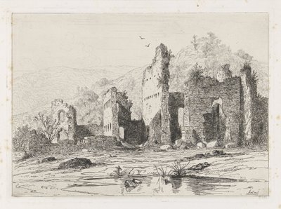 Ruins of Brandenbourg Castle by Martinus Antonius Kuytenbrouwer jr.