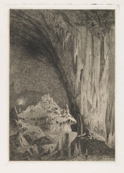 Hall in the Caves of Han by Martinus Antonius Kuytenbrouwer jr.