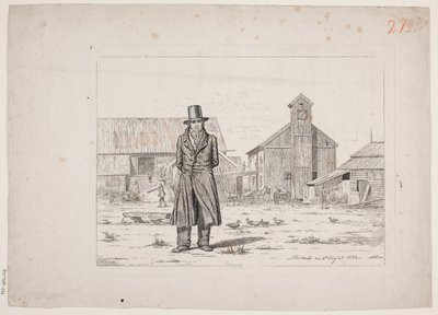 Peter Collet at the Copper Works, Buskerud, Norway by Martinus Rørbye
