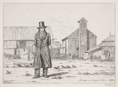 Peter Collet at the Buskerud copper works in Norway by Martinus Rørbye