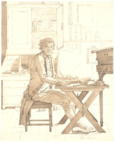 The Scribe Jens Melsen by Martinus Rørbye