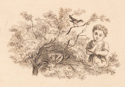 Illustration for "Fifty Fables for Children" by Hey by Martinus Rørbye