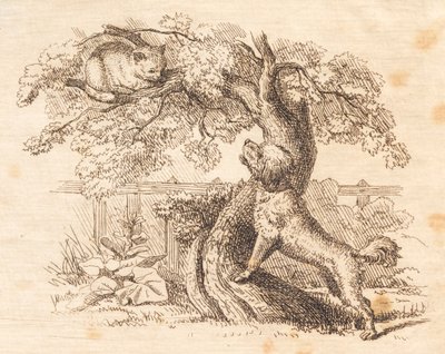 Illustration for "Fifty Fables for Children" by Hey by Martinus Rørbye
