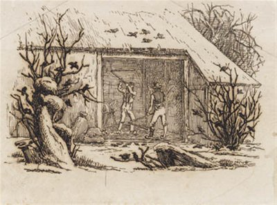 Illustration for "Fifty Fables for Children" by Hey by Martinus Rørbye