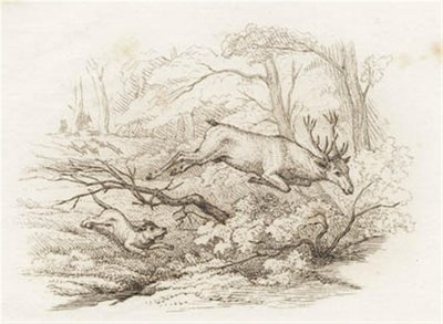 Illustration to "Fifty Fables for Children" by Hey by Martinus Rørbye