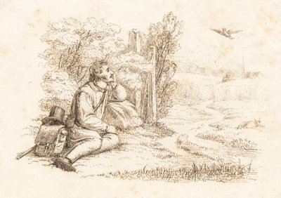 Illustration for "Fifty Fables for Children" by Hey by Martinus Rørbye
