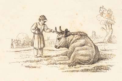 Illustration for "Fifty Fables for Children" by Hey by Martinus Rørbye